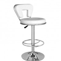 白色家用休闲椅时尚吧椅升降椅客厅椅带软包坐垫吧椅特价安吉椅盟