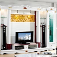 零俊简约液晶电视柜影视墙组合柜电视背景柜酒柜 8807#