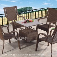 厂家批发塑料藤编椅子庭院庭园茶园桌椅户外家具仿藤家具特斯林网布椅遮阳伞订做卡座藤编沙发阳台家具钢管椭圆茶水花架塑料编藤椅