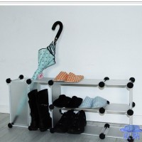 招顺DIY创意魔片YW53自由组合架 2层鞋柜鞋架可拆卸 韩