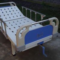 盛德牌医用不锈钢单摇二折病床 医用手摇多功能病床 订做医疗护理病床护理床病床