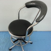 防静电皮革扶手靠背椅 碳钢镀铬耐用舒适皮革升降椅 PU防静电