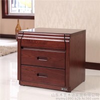 现代中式实木家具 木言木语 中式家具 卧室实木床头柜