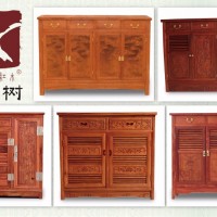大果紫檀古典鞋柜图片
