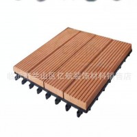 DIY户外木塑地板 山东木塑厂家批发 塑木实心地板 安装