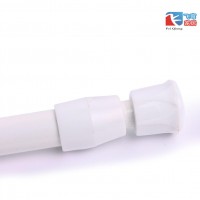 2014爆款小白杆 衣柜用挂衣杆 浴室用铝合金白色伸缩浴帘杆