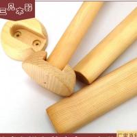 厂家大量批发优质香樟木衣杆托 衣杆法兰托 实木扁棍 实木挂衣