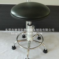 防静电PU椅子  防静电皮革升降椅 黑色五爪防静电皮革圆椅