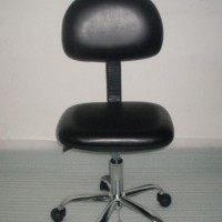 皮革升降椅 防静电可调节电镀及铝合金脚，靠背式防静电椅 可订