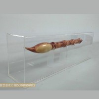 定制\n            郑州亚克力防尘罩毛笔展示盒文房