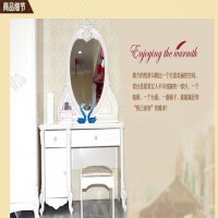 伯利好 韩式风格 实木梳妆台 韩式雕花妆台 田园妆台组 实木家具厂家 欧式家具厂家