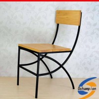 万人热荐 loft家具美式实木餐椅 画布咖啡厅指定椅子 高脚