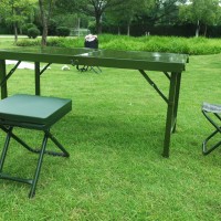 [鑫盾安防]户外军绿色折叠桌 野战战备桌生产基地