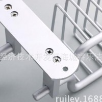 太空铝卫浴五金挂件多功能马桶刷架 厕所刷 带网篮洁厕液架置物