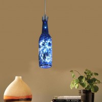 新款单头吊灯 吊式酒瓶灯 装饰酒柜吧台吊灯 中山LED彩色吊