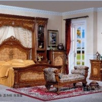 库存卓越年华ALD-2666欧式卧房家具床 床头柜梳妆台