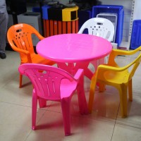 阜辰塑业夏季烧烤专用塑料桌椅，海鲜大排挡塑料桌椅，可定做印加logo标志 户外休闲桌椅