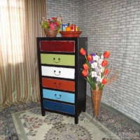 鼎生欧式 彩色风 6斗柜实木 来自德国的风格 白色 厂家直销