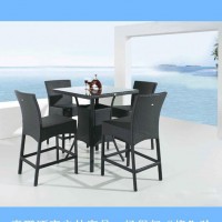 江苏酒店户外休闲桌椅价格花园户外桌椅藤椅桌椅组合仿藤家具