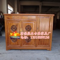 供应全实木家具 香樟木鞋柜 中式鞋架 古典三门鞋柜 可定做
