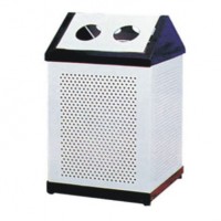 供应永顺利花箱 垃圾桶 休闲椅 户外垃圾桶  钢板制休闲椅