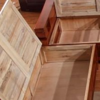 多功能实木沙发床 客厅新中式木质布艺沙发转角贵妃 香樟木家具