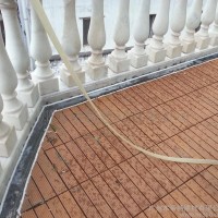 便宜地板木塑材料快易铺diy地板 户外露台木塑地板简易铺地板