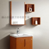 浴室柜厂家直销浴室柜橡木实木 日式洗脸盆组合柜 吊柜浴室柜批