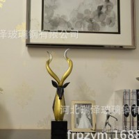 家居饰品摆件 客厅电视柜招财羊头摆饰 家庭装饰品树脂工艺摆设