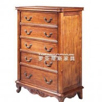 美式实木家具复古斗柜创意抽屉家用储物收纳柜实木八斗柜家具定制