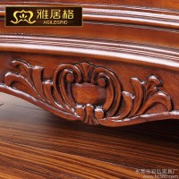 雅居格 美式实木五斗柜复古抽屉柜五斗橱收纳柜乡村储物柜F96