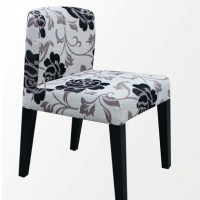 臻好宾馆休闲椅 酒店餐椅餐椅 时尚实木餐椅 酒店客房会所矮背