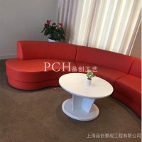 定制软包休闲椅 商场办公室休息椅 异形座椅 创意椅子 商业美陈