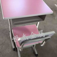 西安学习桌椅 世杰学习课桌椅 学校辅导班钢制课桌椅 单人 双人 升降多款课桌椅批量供应