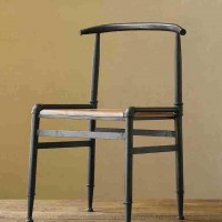 美式乡村家具铁艺做旧椅子 西餐椅子 奶茶咖啡椅子 创意餐厅椅