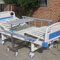 医用床 病床 厂家直销 质量保证医用病床 医院专用病床 平板床 医疗床 诊断床 ABS床头房管腿双摇床