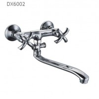 双手轮五通厨房水槽快开慢开水龙头 全铜或锌合金主体 卫浴洁具