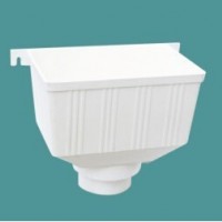 优质PVC75方型雨水 排水管件 下水管方型落水斗 排水管件