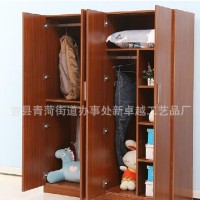 简约实木质衣柜 特价大容量储物柜 三四门欧式衣橱 可定制